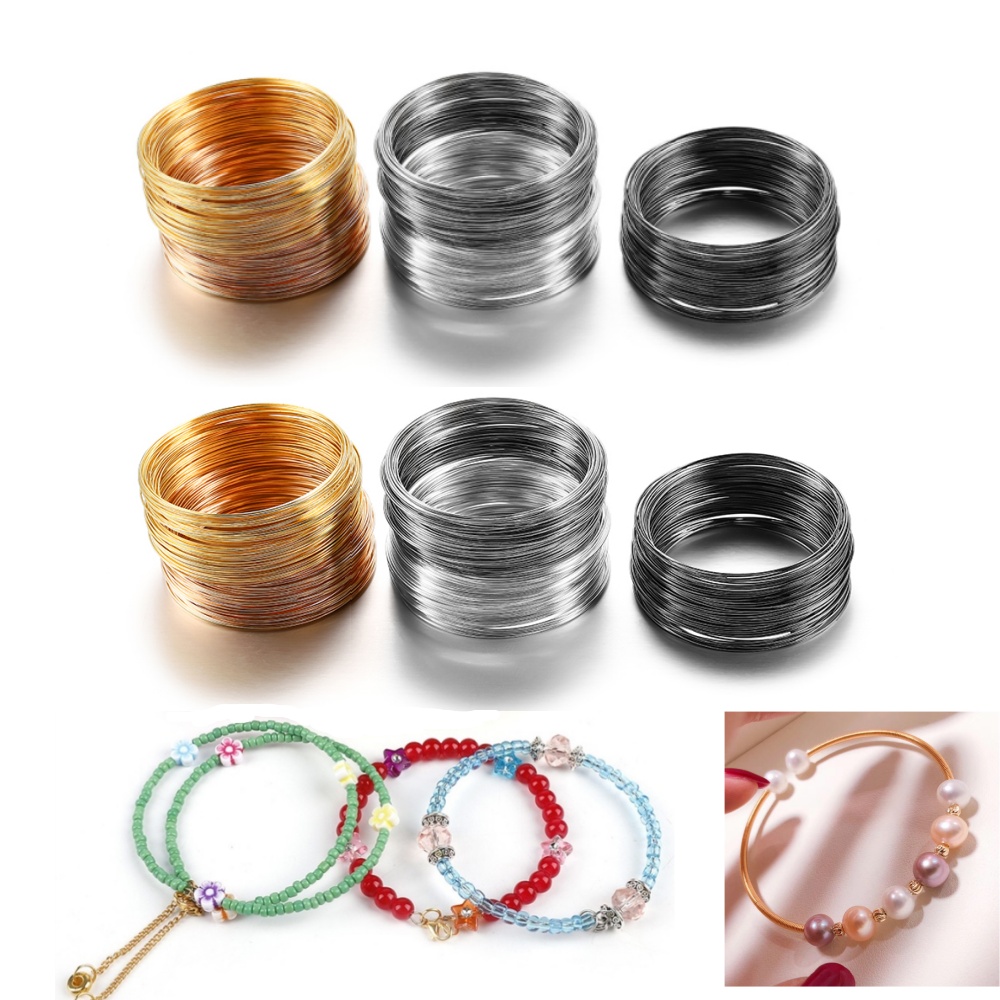 Jewelry Making Thread - 100 Loops/lot 0.6mm Silver Gold Bronze