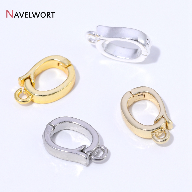 Jewelry Making Name - 14K/18K Gold Plated Brass Metal Hinged