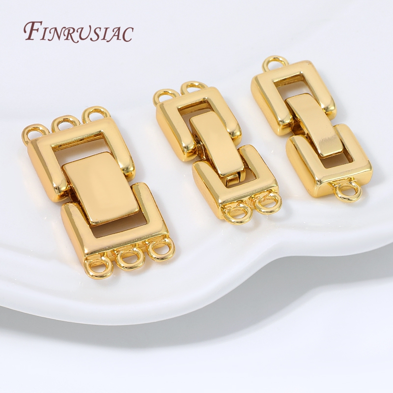 Jewelry Making Name - 18K Gold Plated Multi Strands Clasp