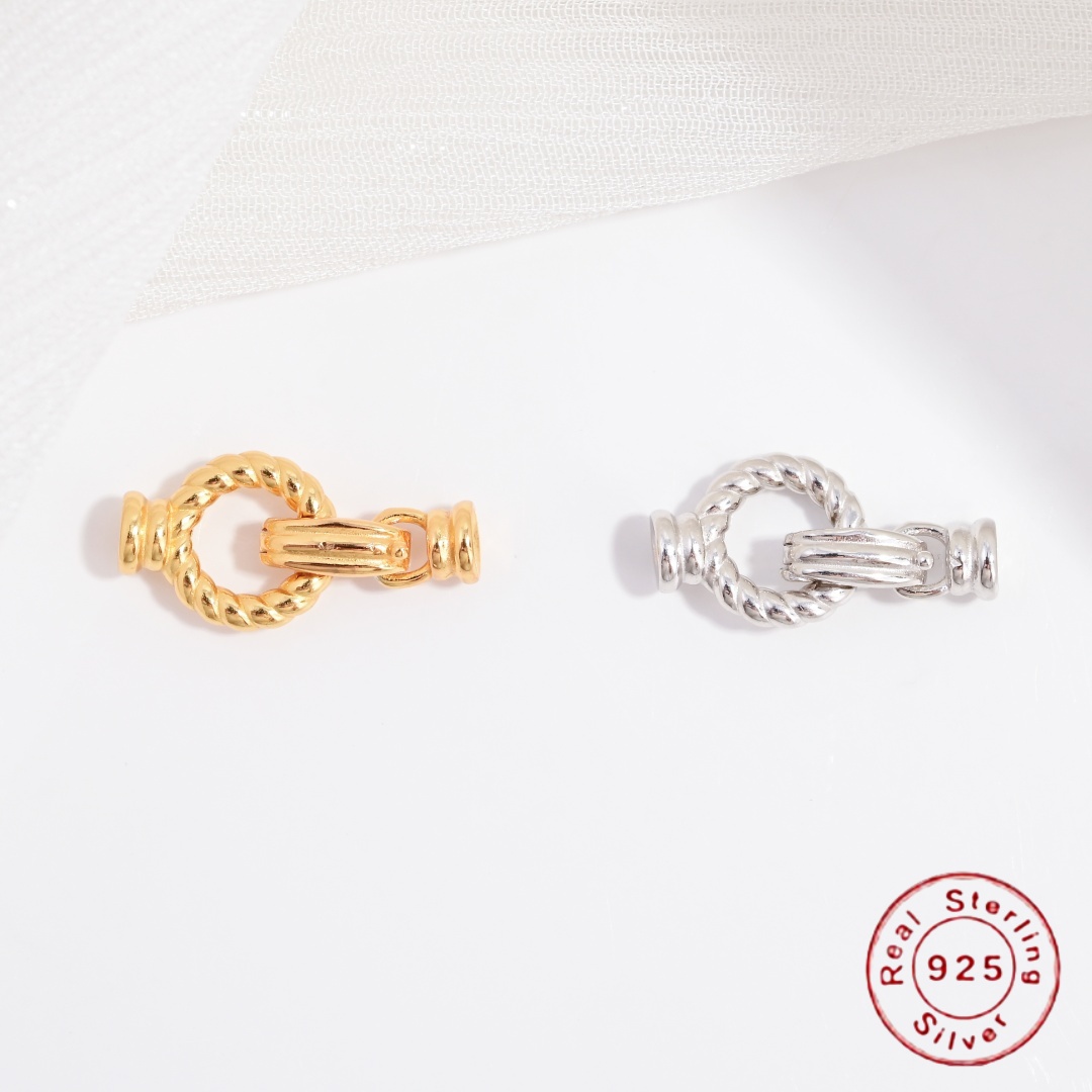 Jewelry Making Thread - S925 Sterling Silver Threaded Connector Clasp