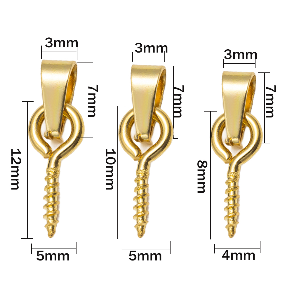 20pcs Stainless Steel Screw Ey - Jewelry Making Drill 评论和价格