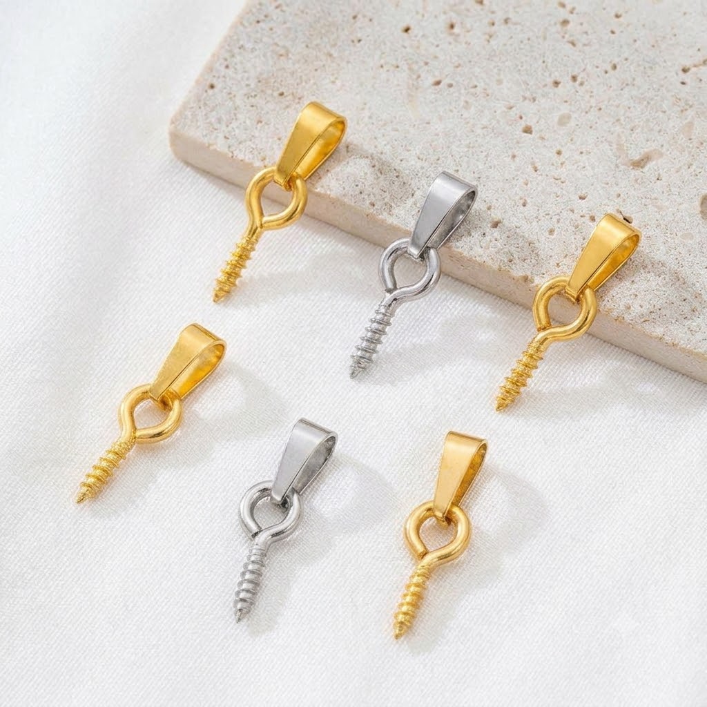 20pcs Stainless Steel Screw Ey - Jewelry Making Drill 评论和价格