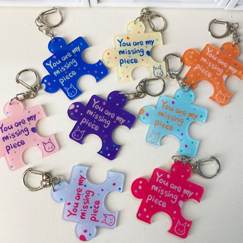 Creative Acrylic Puzzle Keycha - Jewelry Making Game 评论和价格