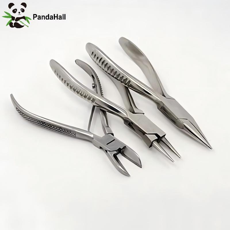 PandaHall 3pcs/set Carbon Stee - Jewelry Making Needle Nose Pliers 评论和价格