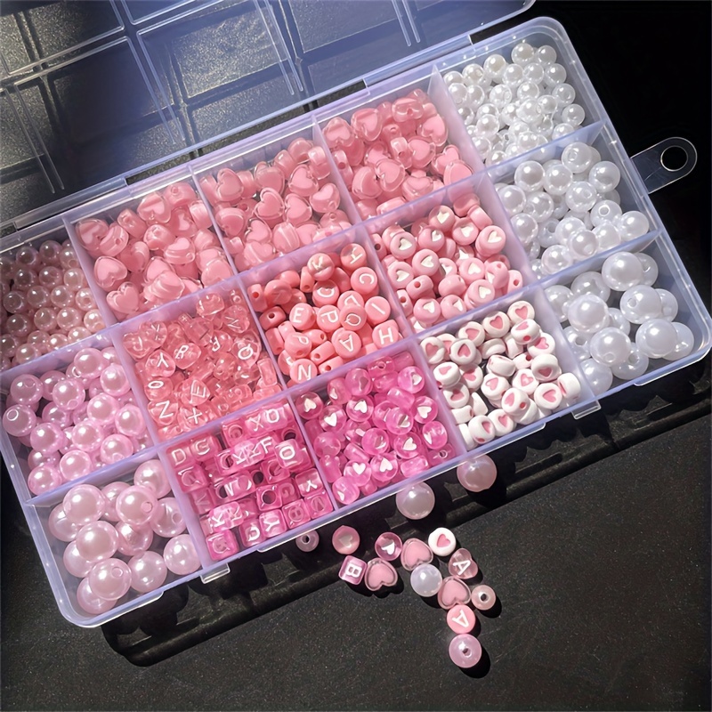 10-Piece Pink Alphabet Box, Ac - Jewelry Making Course 评论和价格