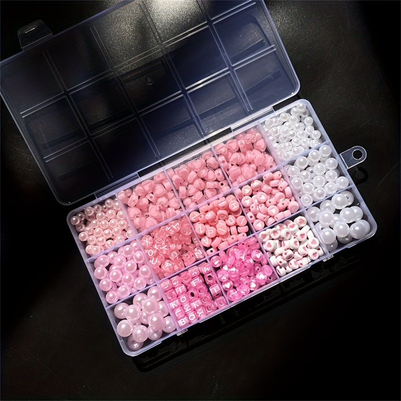 10-Piece Pink Alphabet Box, Ac - Jewelry Making Course 评论和价格