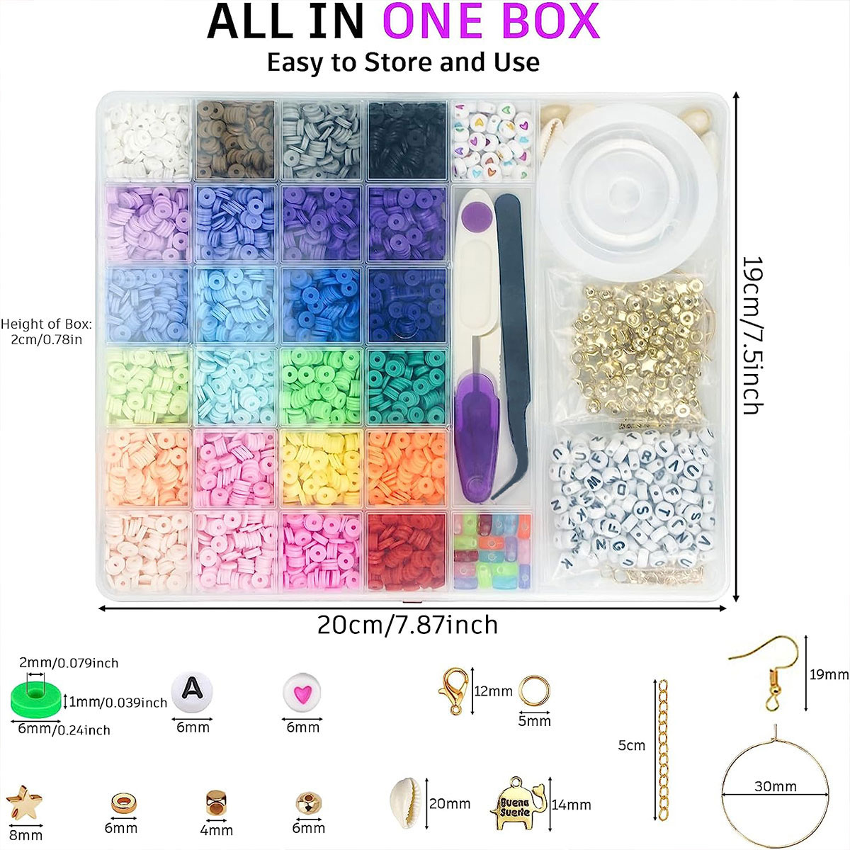 6000 Pcs 24 Colors Flat Round  - Jewelry Making Course 评论和价格