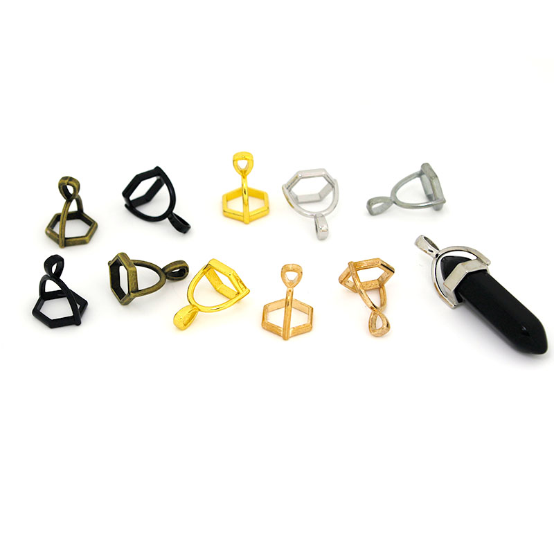 20Pcs Hexagonal Gemstone Cap N - Jewelry Making Name 评论和价格