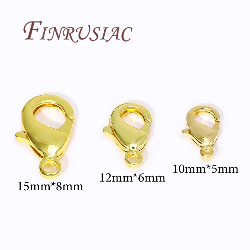 18K Gold Plated Lobster Clasps - Jewelry Making Name 评论和价格