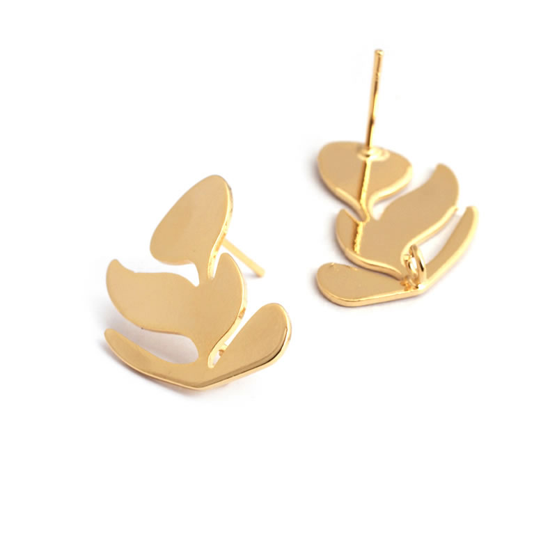 18K Gold Color Brass Lotus Lea - Jewelry Making Gold 评论和价格