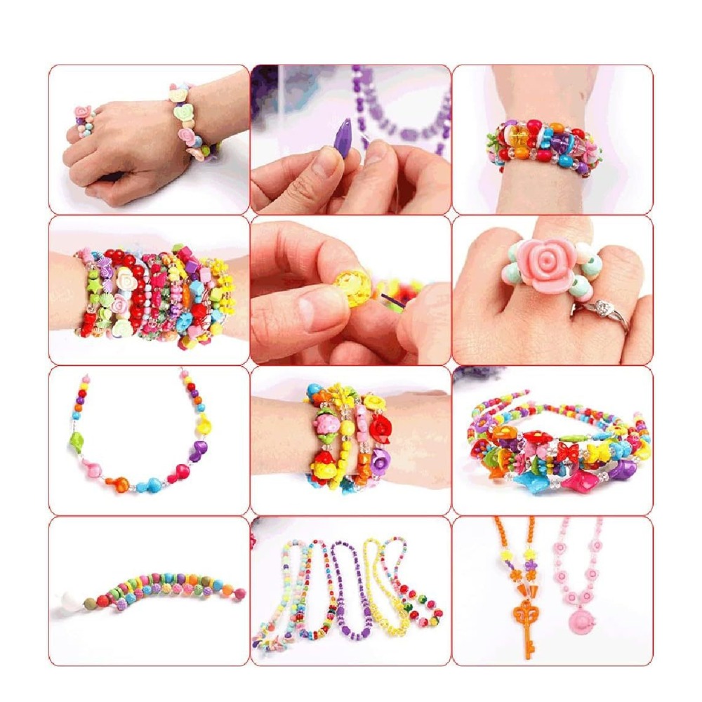 4774pcs Colorful Beads Bracele - Jewelry Making For Teens 评论和价格