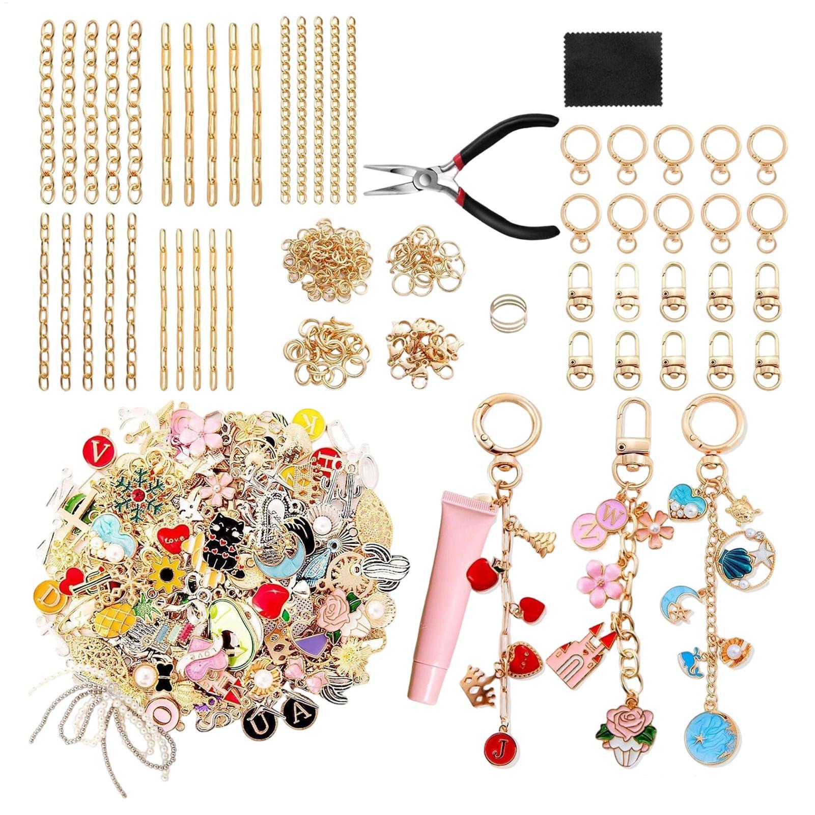 325-Piece DIY Bag Charm Making - Jewelry Making For Teens 评论和价格