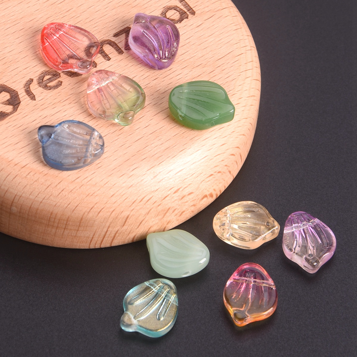 10pcs Leaf Petal Shape 15x12mm - Jewelry Making Drill 评论和价格