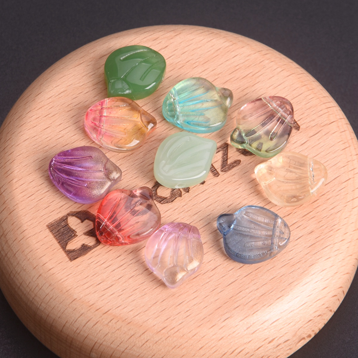 10pcs Leaf Petal Shape 15x12mm - Jewelry Making Drill 评论和价格