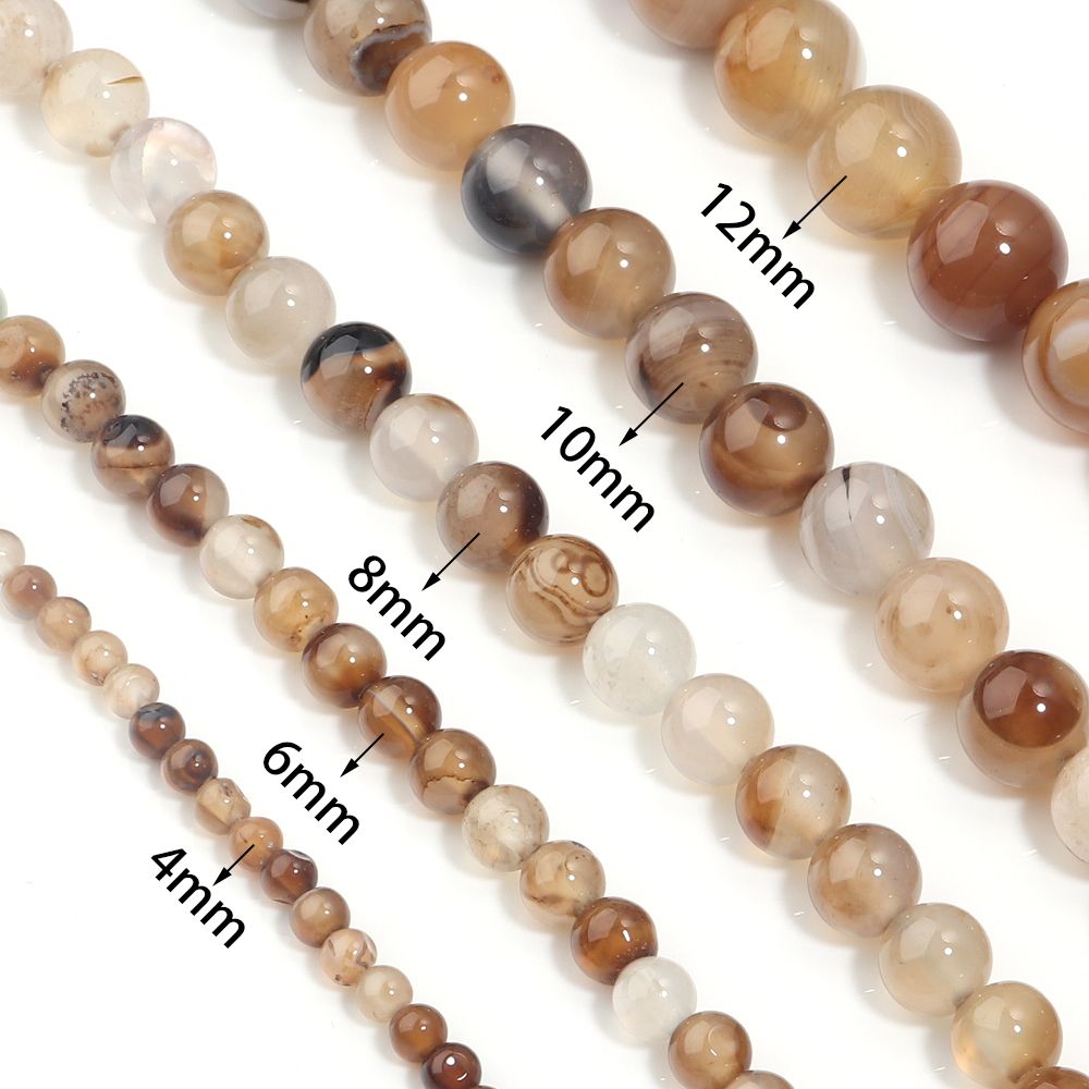 1strand 6/5/8/10/12mm Light Br - Jewelry Making Light 评论和价格