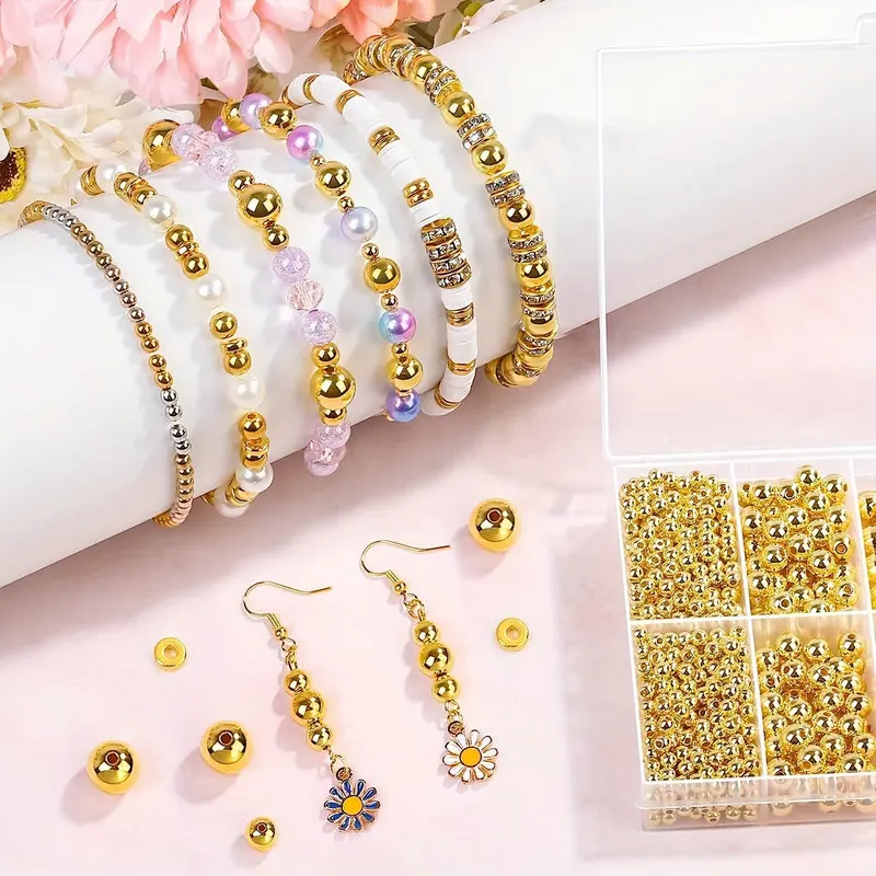 1000pcs Golden Spacer Beads Ki - Jewelry Making Course 评论和价格