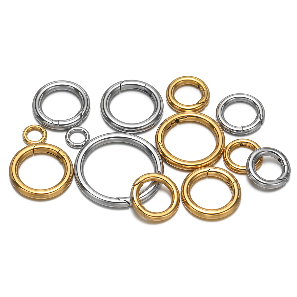 2Pcs/Lot Round Spring Clasps S - Jewelry Making Name 评论和价格