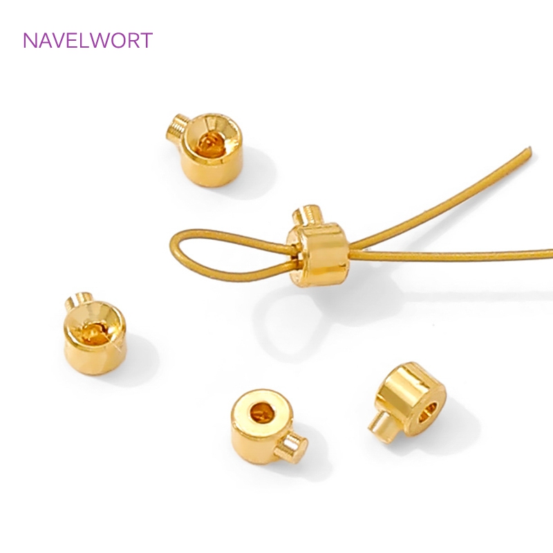 18K Gold Plated Round Crimp En - Jewelry Making Light 评论和价格