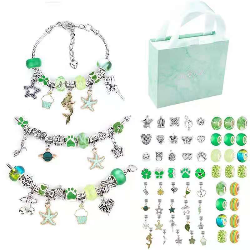 Charm Bracelet Making Kit DIY  - Jewelry Making For Teens 评论和价格