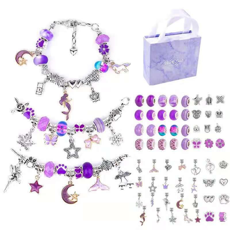 Charm Bracelet Making Kit DIY  - Jewelry Making For Teens 评论和价格