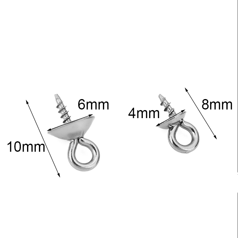 20pcs Stainless Steel Pearl Pe - Jewelry Making Drill 评论和价格