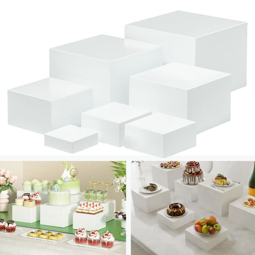 7 Pieces Acrylic Cube Display  - Jewelry Making Board 评论和价格