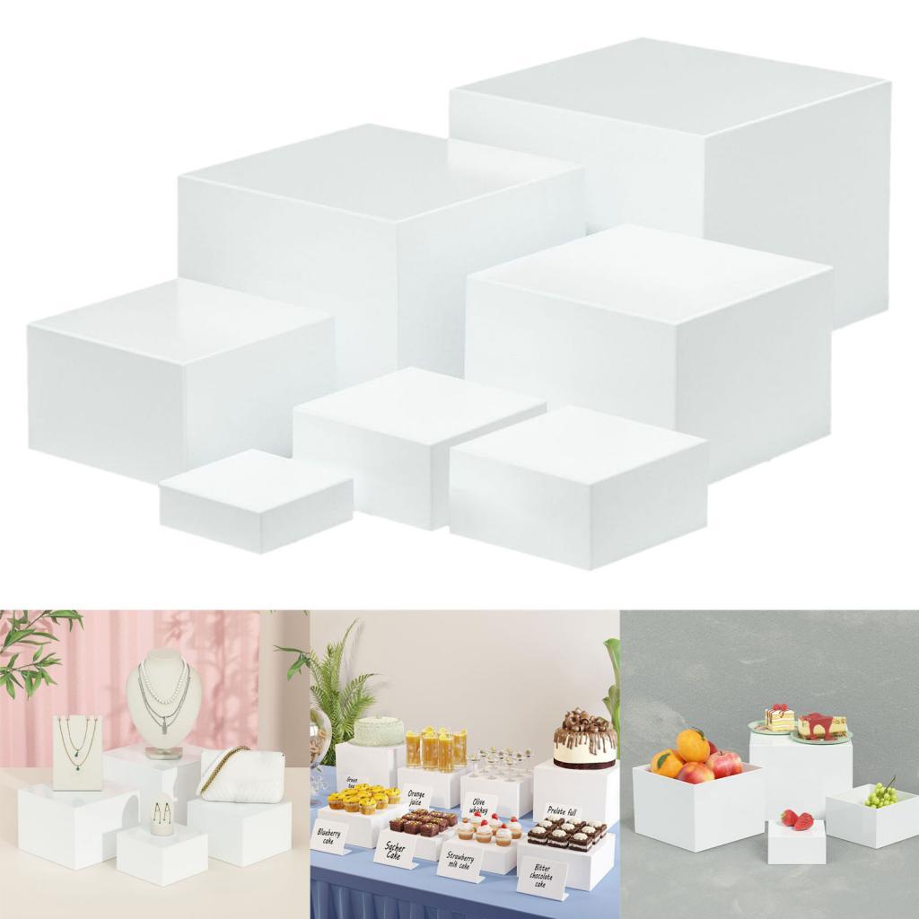 7 Pieces Acrylic Cube Display  - Jewelry Making Board 评论和价格