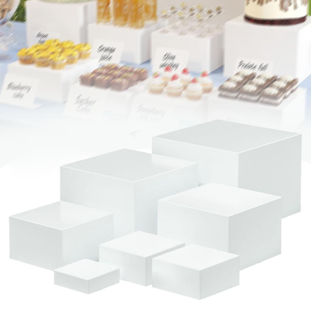 7 Pieces Acrylic Cube Display  - Jewelry Making Board 评论和价格