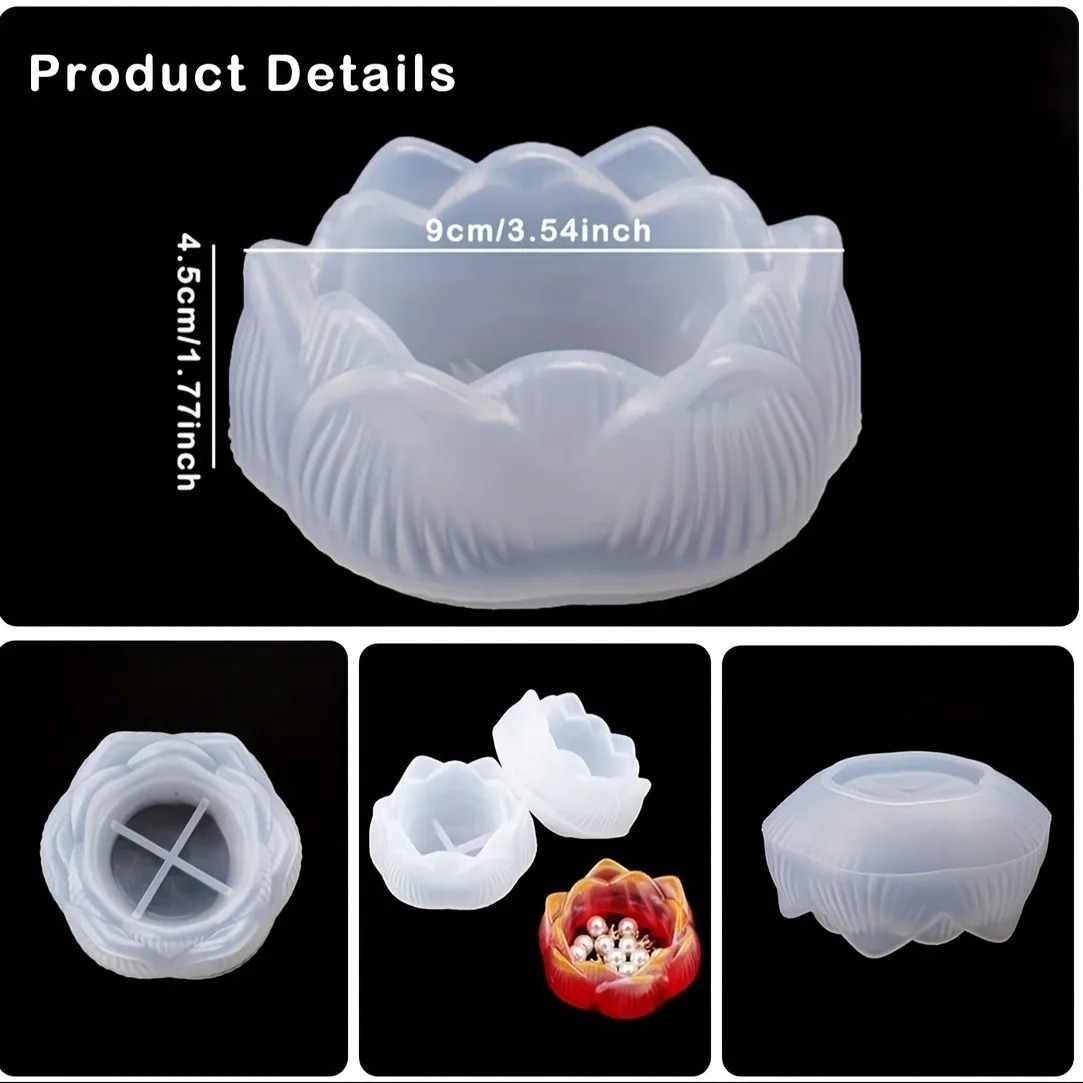 1pc DIY Lotus Flower Silicone  - Jewelry Making Light 评论和价格