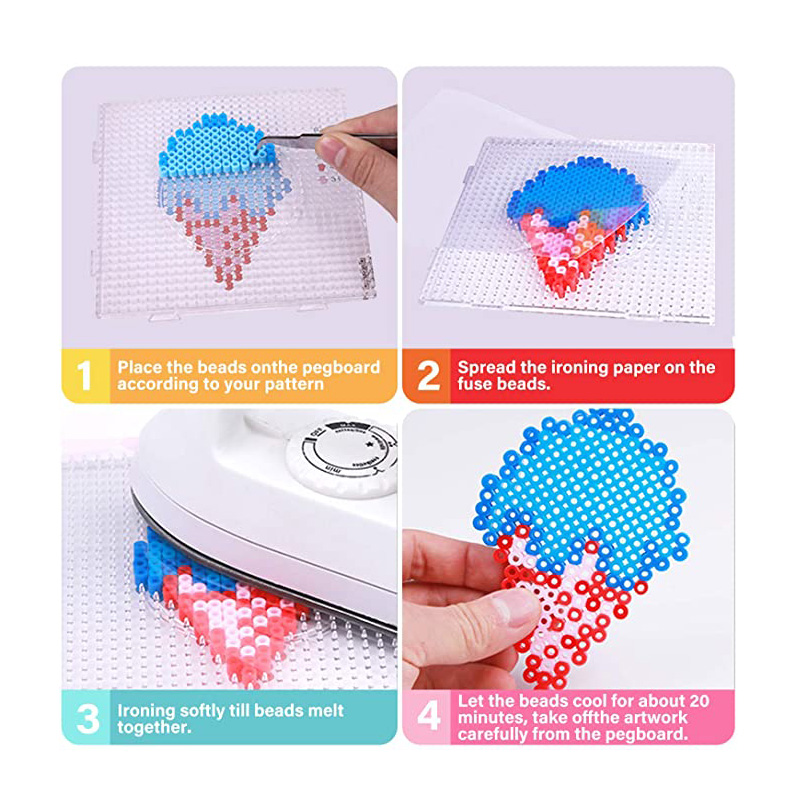 4Pcs 2.6mm Hama Beads Square L - Jewelry Making Board 评论和价格