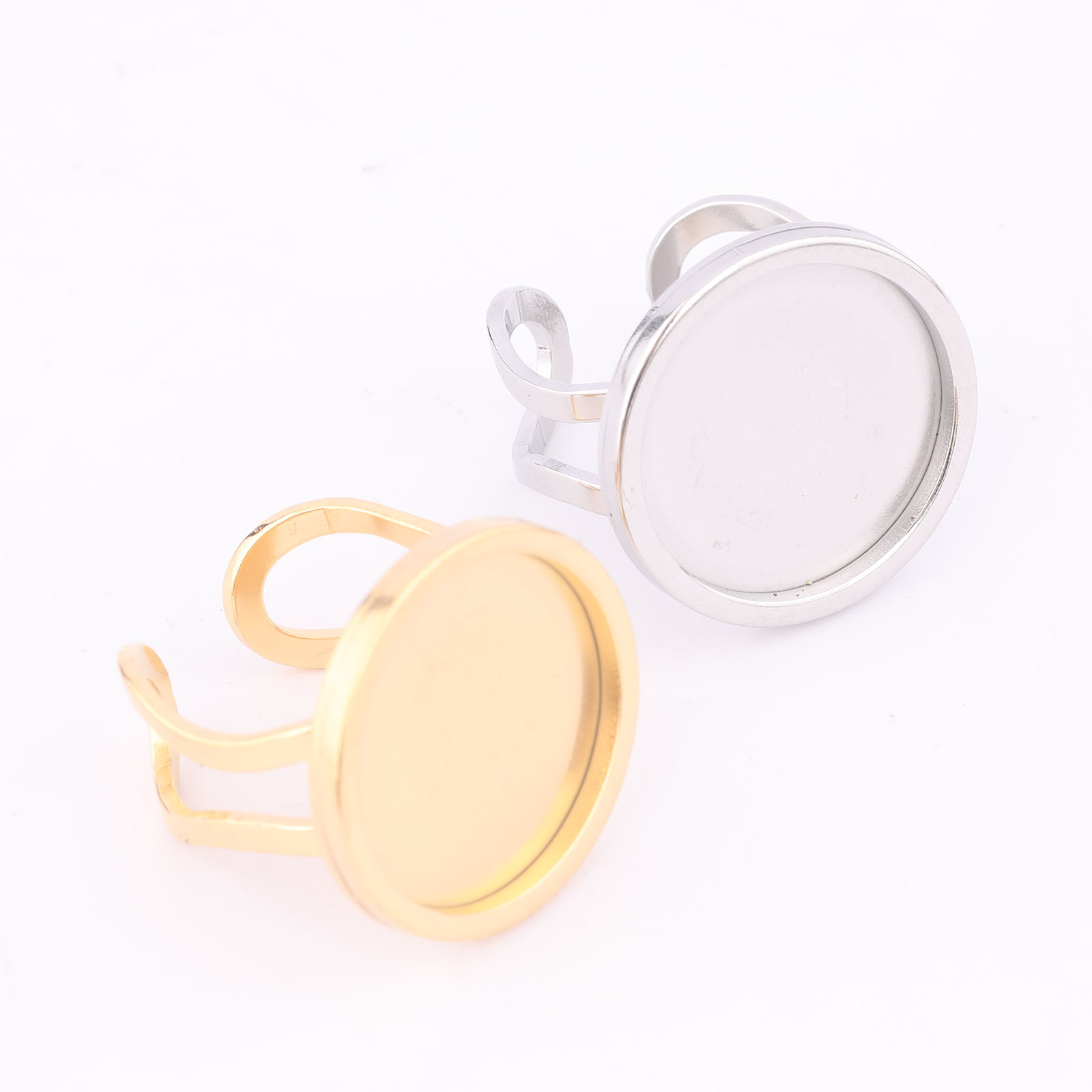 5pcs 18mm Round Cabochon Ring  - Jewelry Making Course 评论和价格