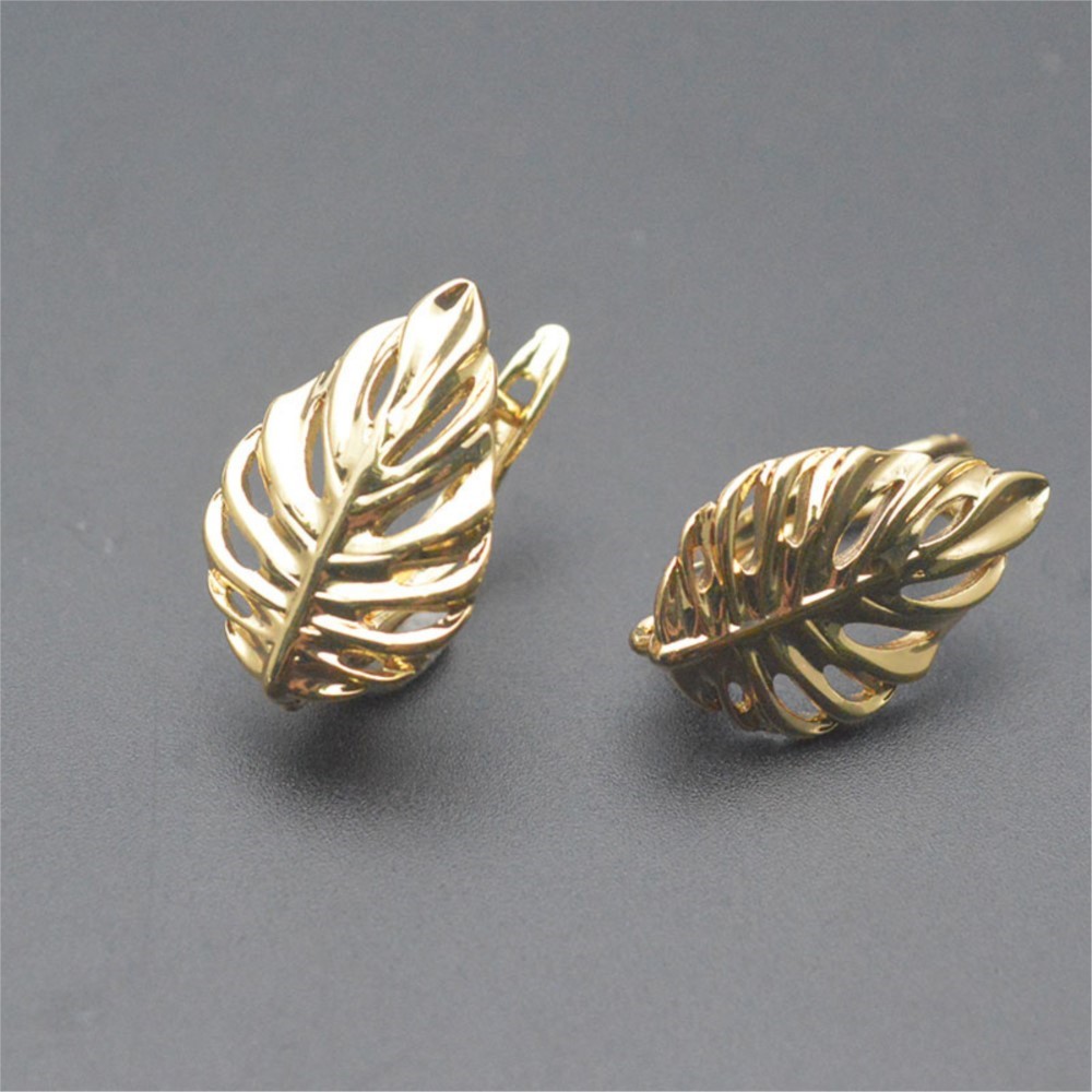 1/2Pcs 18K Gold Plated Brass L - Jewelry Making Gold 评论和价格