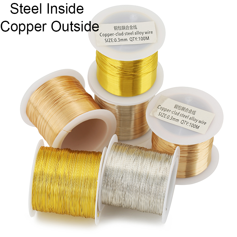 100meters Copper Stainless Ste - Jewelry Making Yarn 评论和价格