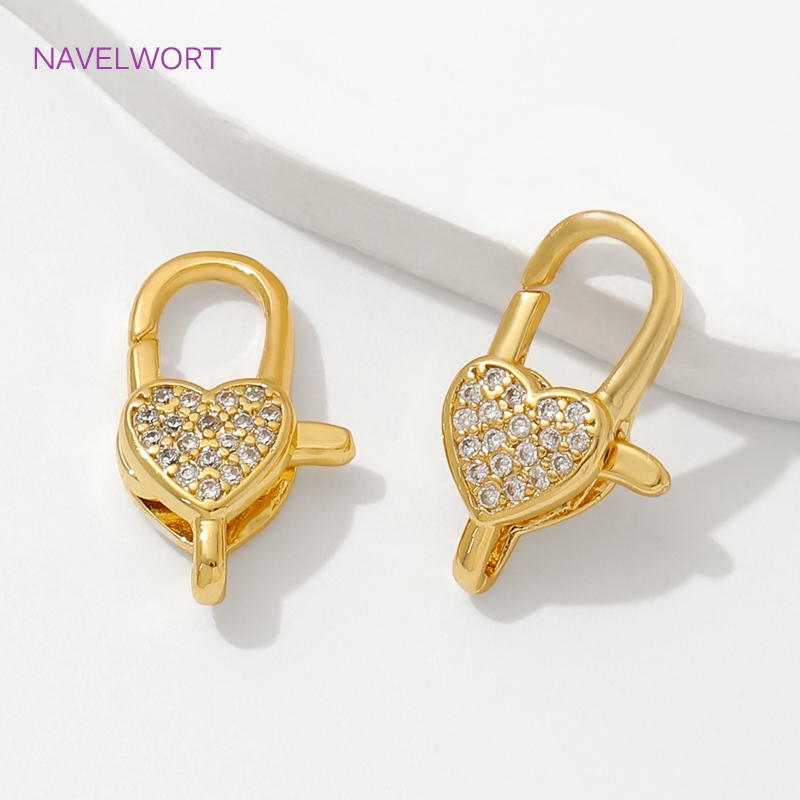 18K Gold Plated Inlaid Zircon  - Jewelry Making Gold 评论和价格